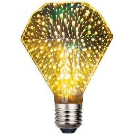 3D-Feuerwerksbirne, romantische Vintage-Edison-E27-Glasbirne – einzigartige Glühbirnen für Zuhause und Partys – 4 W