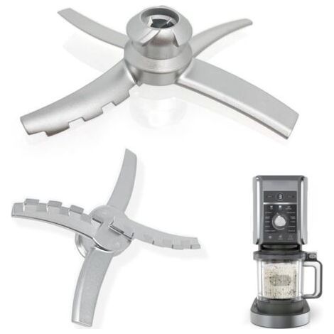 Replacement Stainless Steel Blade Compatible with Ninja Creami NC500 NC501 Deluxe Ice Cream Maker, Mixing Parts for Ninja Ice Creami Accessories HOGA0864-CT (1/5)