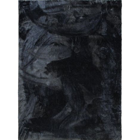 TENDREMENT - Tapis doux uni gris foncé 160x220 (1/5)