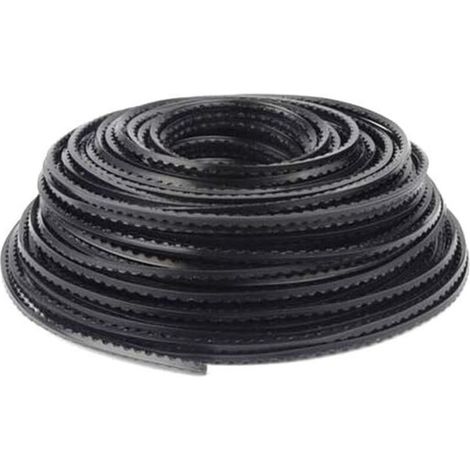 Fil en nylon pour débroussailleuse - 3 mm x 45 m - Denté - Fil de tondeuse - Fil de débroussailleuse - Pour gazon et mauvaises herbes (1/5)