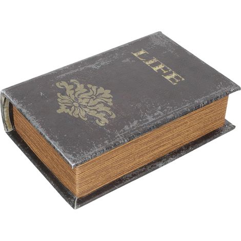Boîte à Friandises en Bois de Bible Petit Format Décor de Noël Festif Boîte de Rangement Multifonction pour Présents et Objets Support Présent Original pour Fêtes de Noël (1/5)