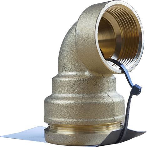 Raccord laiton pour tube PE - Arco - coude 90 degrés égal - F 1'1/4 - Diamètre 40 (1/3)