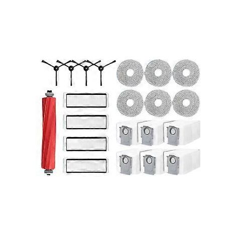 Pièces détachées pour aspirateur robot Qrevo : brosse principale, filtre HEPA, lingette de nettoyage, sac à poussière, accessoires C (1/5)