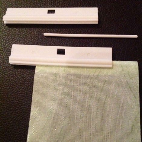 Bandes de suspension en PVC simple de 89 mm, sans couture, spécialement fournies, aucun traitement requis, crochets pour stores verticaux et accessoires faciles à utiliser pour stores vénitiens (10 pi