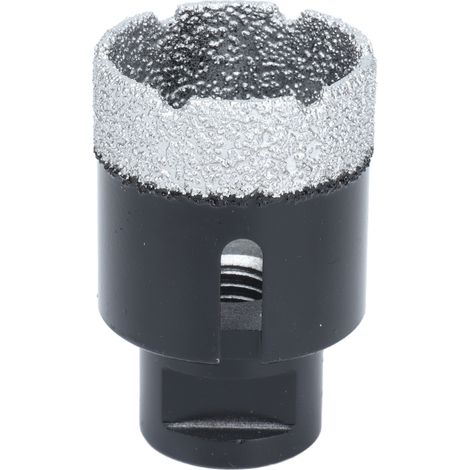 Foret carotte diamant brasé sous vide, scie cloche pour marbre M14 noir, 40mm (1/5)
