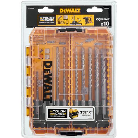 DEWALT SDS Plus Extreme 2¨ Drill Bit Set, 10 Piece (1/4)