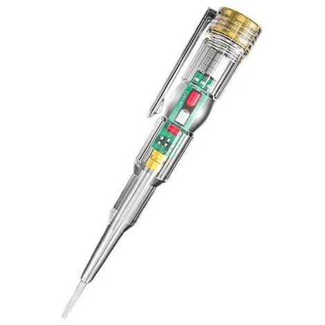 Intelligenter, wasserdichter Spannungsprüfer in Stiftform mit heller LED-Anzeige und Schraubendreher – 1 Stück