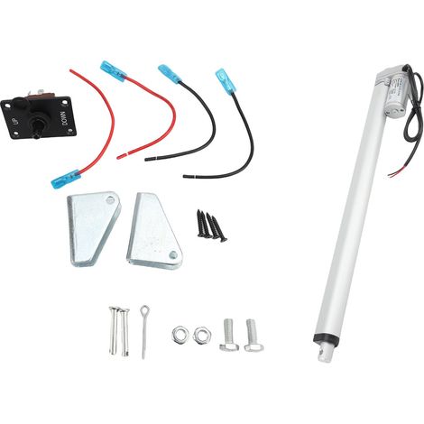 Actionneur de mouvement électrique 1500N, poussée silencieuse et automatique, petit linéaire pour appareils domotiques d'extérieur, 450mm/17,72 pouces (1/2)