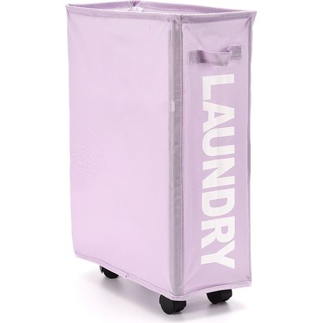 Panier à Laundry - Nom Marque - Modèle Type - Panier Linge Roulant Foldable Grande Capacité Oxford 600D résistant 58x39x19cm Multicolore 1 unité (1/5)