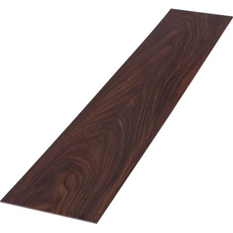 ML-Design Pavimento in PVC 91,5 x 15,3 cm Rosso-Marrone Piastrelle 2 mm 4,46 m² 32 Listoni Pavimento in Vinile Aspetto Legno di Noce Impermeabile Mattonelle Autoadesive Pavimenti Antiscivolo (1/5)
