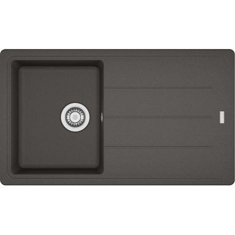 Franke Basis - Evier en fragranite BFG 611-86, 86x50 cm, gris ardoise 114.0713.946
