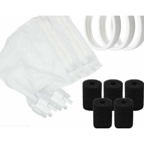 Sacs pour Nettoyeur de Piscine en Nylon pour Polaris 280 ou 480, avec Pneus de Rechange Gomme Tendre pour Polaris 180, 280, 360 ,380, C10, C-10 ,Éponge Filtrante pour Piscine Polaris (1/5)