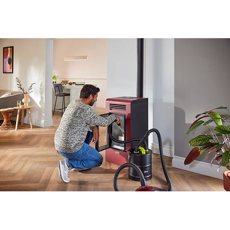 Qlima – Seau vide cendres 20L – Capacité 20L – Pour poêles et cheminées – Résistant à la chaleur – Idéal pour cendres chaudes