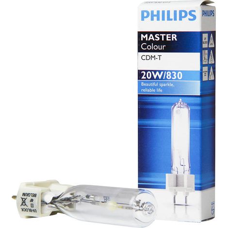 Philips MASTERColour CDM-T 20W 830 G12 Blanco Cálido