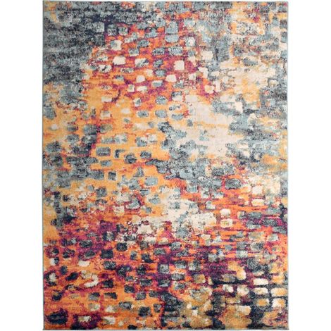 Tapis Vintage Oriental LYN3 DESI 200x280 cm - multicolore bleu orange rose (1/5)