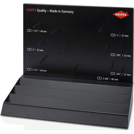 KNIPEX 00 19 23 V01 Présentoir pour comptoir ou linéaire pour pinces-clés sans pinces 280 mm