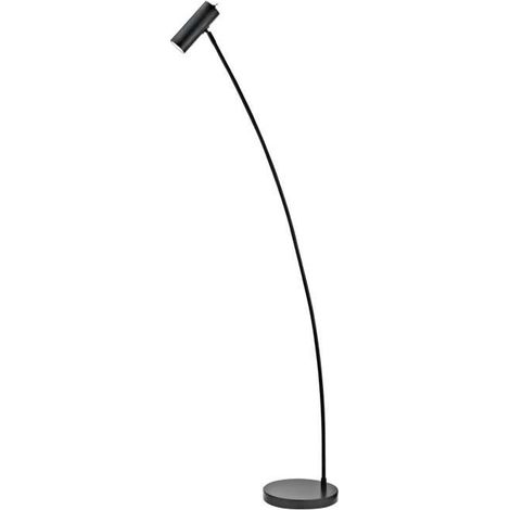 Lámpara de pie modelo Antia acabado negro, 149cm(alto) 23cm(ancho) 55cm(largo) (1/2)