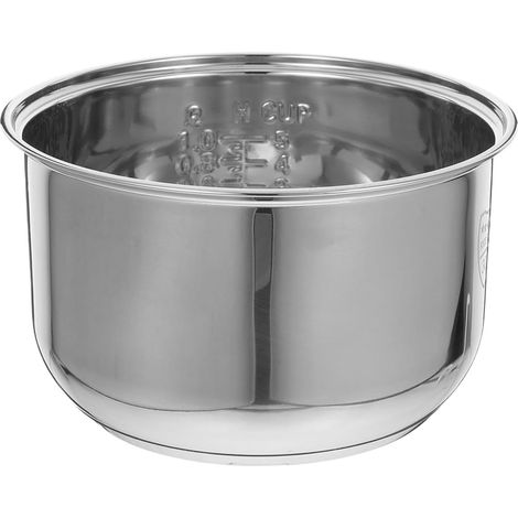 Cuve Intérieure Universelle Pour Cuiseur À Riz En Acier Inoxydable Pot Intérieur De Remplacement Pour Riz Bouillie Et Cuisson À La Vapeur Accessoire De Cuisine (1/5)