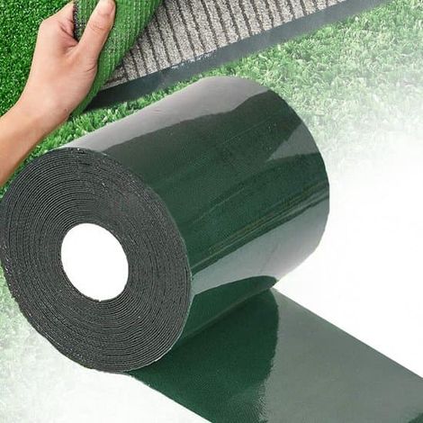 Ruban adhésif double face pour gazon artificiel, 5 m x 15 cm, vert. (1/5)