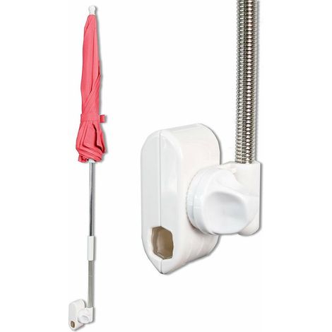 263181 Sombrilla con gancho para tumbona o cochecito de paseo diámetro 70cm  Color: Rosa