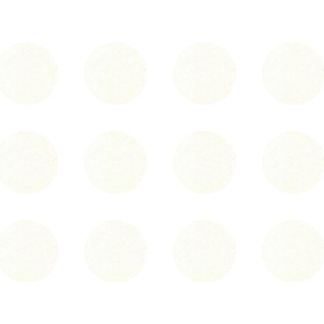 12x Cache vis adhésif autocollant diamètre 40mm protection bouchon trou obturateur meuble table chaise maison, Ivoire