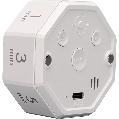 Octagonal Gravity Sensor Timer, 2.4 Inch Portable (1/5)