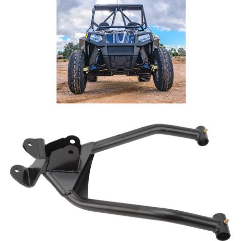 Schwarzer linker vorderer Querlenker, kompatibel mit POLARIS RZR 170 2009-2021, Teilenummer 0454270-067, überdimensioniert und verstärkt. (1/5)