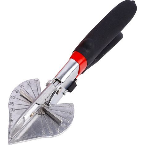 Cisailles à angle - Cisailles à onglets multi-angles de 45 à 135 degrés, cisaille à joint pour couper le bois tendre, le plastique, le PVC et plus (1/4)