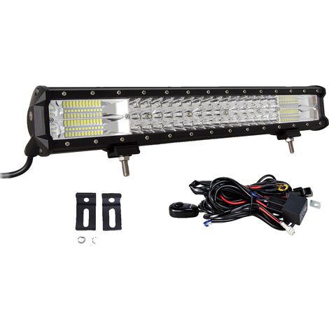 Barra luminosa a LED, potenza 288W, design impermeabile, barra luminosa e cavo (1/2)