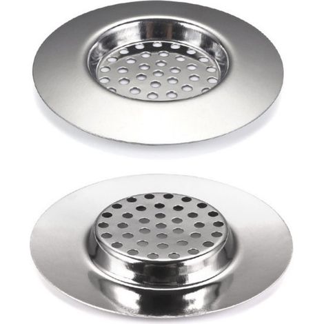 Filtro per lavello da cucina - 2 pezzi - 4,24,20,7 cm - Filtro per capelli per doccia - Accessori per scarico lavello Tappo per vasca da bagno - Per bagno e cucina - Codice 20 (1/5)