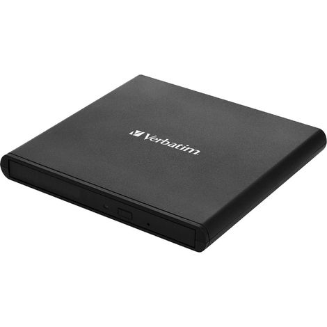 Verbatim External Slimline CD/DVD Writer Optisches Laufwerk DVD±RW Schwarz (1/3)