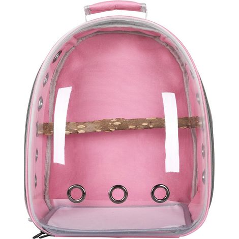 Sac de voyage pour animaux de compagnie, porte-perroquet, oiseau, sac à dos, Capsule spatiale, Transparent, respirant (1/5)