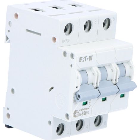 Interruptor Eaton hn-b20 20 A capacidad 6 kA (1/2)