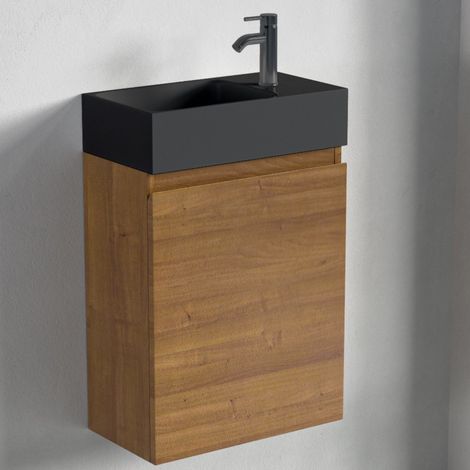 LOMAZOO Meubles de salle de bain en chêne chaleureux - Meubles WC