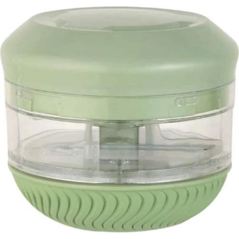 Mini hachoir manuel, hachoir et coupe-légumes portatif et durable, idéal pour hacher légumes, fruits, oignons, ail, salades, salade de chou et purées. (1/5)