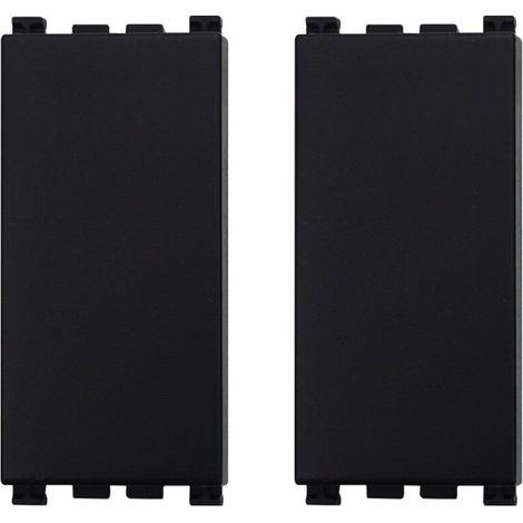 ETTROIT falso polo copritasto colore nero compatibile Vimar Arke (set 2 pz) - VA0100 (1/4)