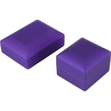 Lila Schmuckkästchen für LED-Anhänger-Halsketten, Ringgeschenkbox, Hochzeits- und Verlobungsartikel (1/5)