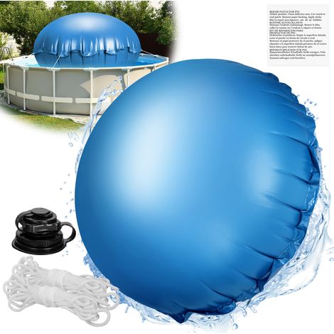 Wolketon Poolkissen Rund 200cm Winterkissen für Pool Luftkissen Poolabdeckung Frostbeständig bis -25°C 0.4mm PVC mit Spiralluftventil 1 Stück (1/5)