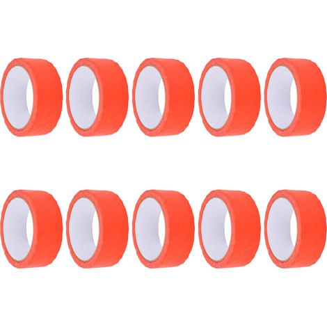 10 rouleaux de ruban de masquage rouge adhésif peintre intérieur extérieur pour peinture décoration maison loisirs créatifs (1/5)