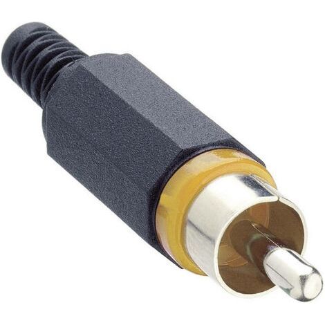 Cinch/RCA mâle, droit Lumberg XSTO 1-YE Nombre de pôles: 2 jaune 1 pc(s) (1/3)