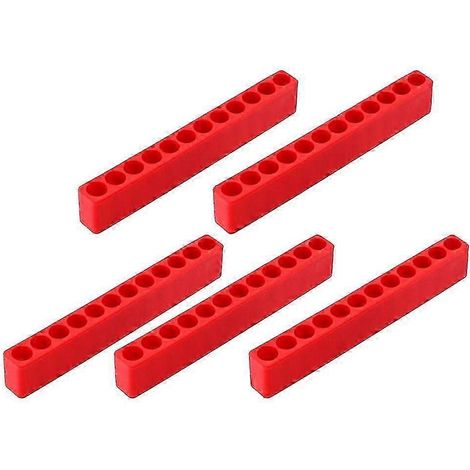 Lot de 5 supports de tournevis à 6 angles en plastique-12-Hole Red (1/5)