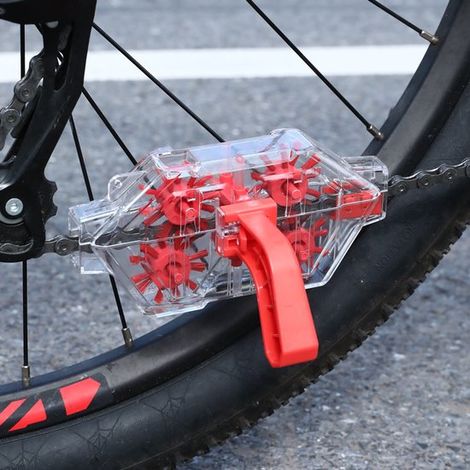 Pulitore professionale per catene di biciclette, per bici da corsa, mountain bike ed e-bike, accessori per biciclette, facile da usare (1/5)
