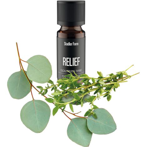 Huile essentielle eucalyptus & bois RELIEF StadlerForm, Huiles fabriquées en France, dans un laboratoire éco-certifié. (1/3)