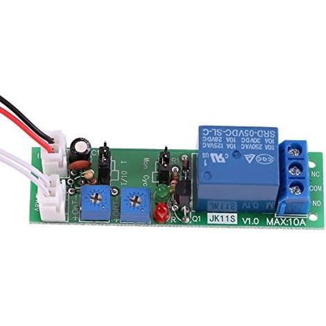 Minuterie Cyclique Relais Marche/Arrêt Module de Minuterie de Retard DC 5V 12V 24V (DC5V, 0-24 Heures) (1/5)