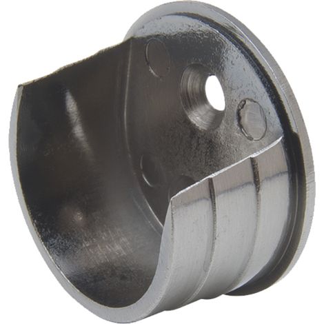 Support Entre-murs en Nickel Mat Ø28mm pour barre à rideaux - Boulet