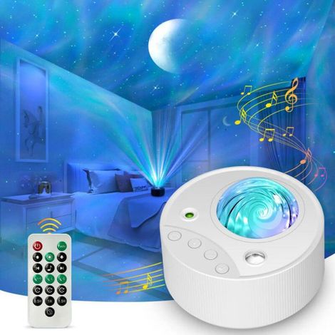 1 projecteur d'étoiles, mode lune et aurore boréale, veilleuse galaxy pour chambre d'enfant, décoration intérieure et cadeau