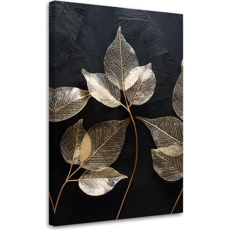 Tableau déco Minimalisme feuilles plantes glamour 60x90 (1/5)