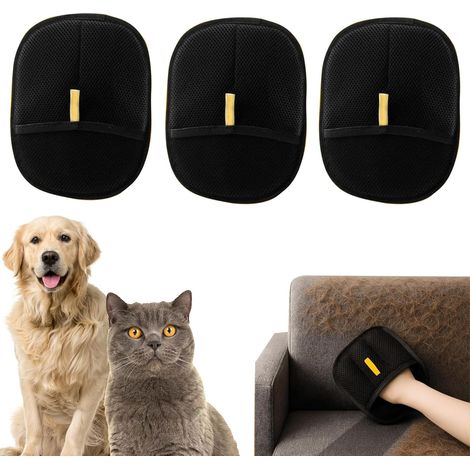 1 x Cat Grooming Gloves – Magnetic Brush for Cats and Dogs – Anti-Static Glove for Removing Pet Hair – Breathable and Washable