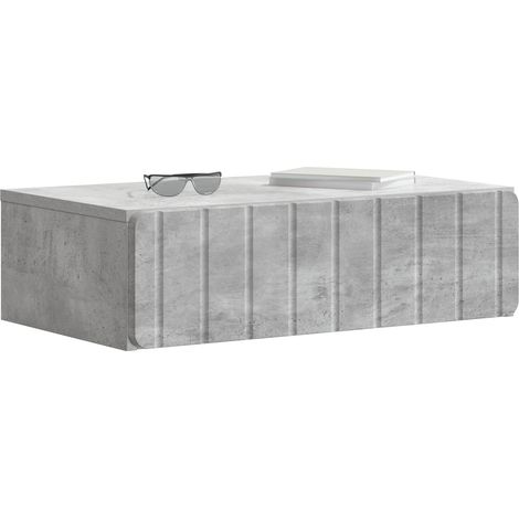 Maison Exclusive - Tavolino da Parete Laterale Grigio Cemento 59 x 34,5 x 17 cm