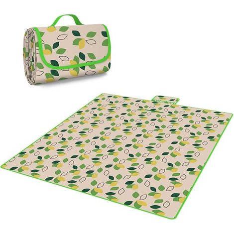 Manta de picnic XL impermeable de 200x200 cm - Esterilla de playa plegable para camping y familia (1/5)